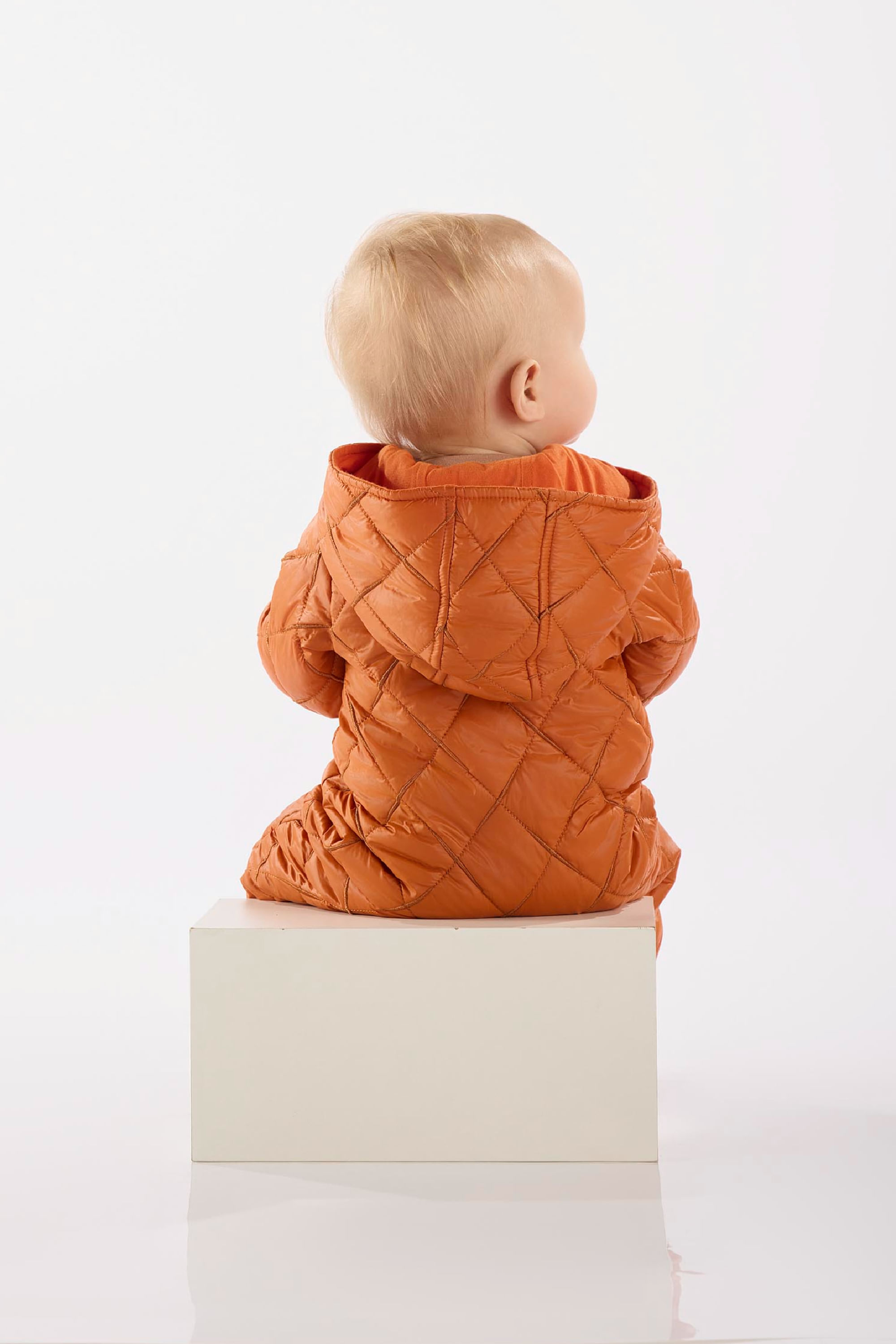 Macacão para Bebê Menino em Matelassê Forrado (Laranja) Up Baby - Imagem 15